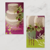 minieme taartrondjes + cymbidium visitekaartje (Voorkant / Achterkant)