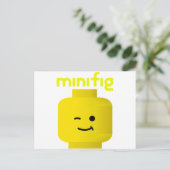 MINIFIG HOOFD BRIEFKAART (Staand voorkant)