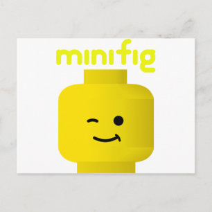 MINIFIG HOOFD BRIEFKAART