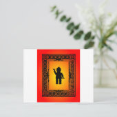 Minifig Parisian Wave by Customize My Minifig Briefkaart (Staand voorkant)