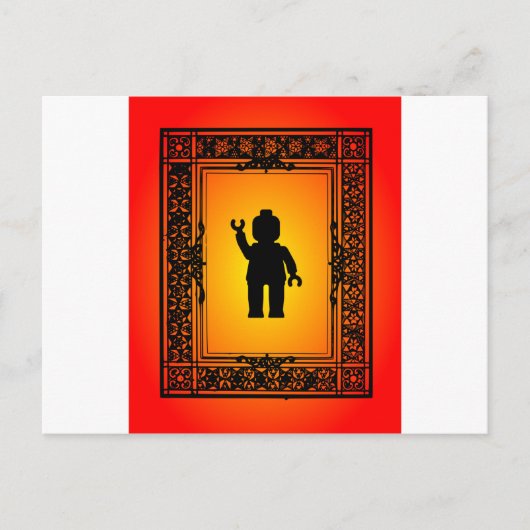 Minifig Parisian Wave by Customize My Minifig Briefkaart (Voorkant)