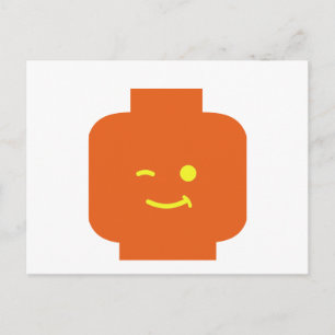 Minifig Winking Head door Mijn minifig aan te pass Briefkaart