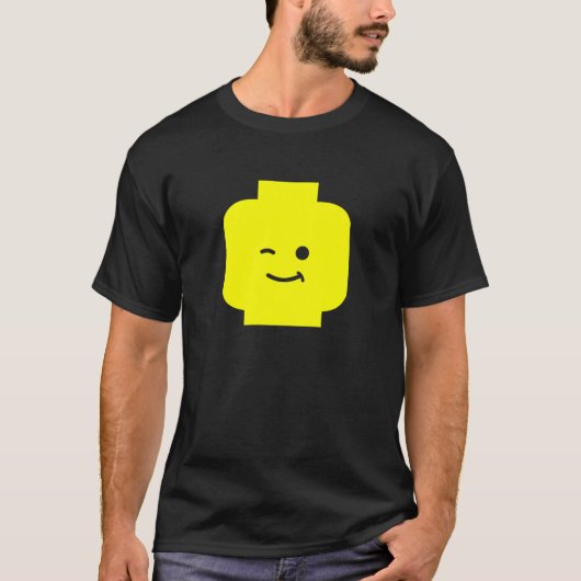 Minifig Winking Head door Mijn minifig aan te pass T-shirt (Voorkant)