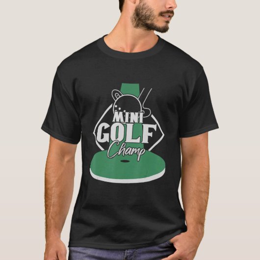 Minigolf Champ Mini Golf Minigolfer T-shirt (Voorkant)