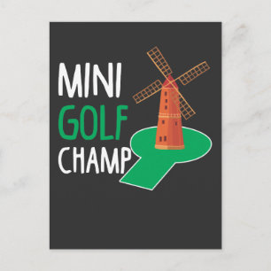 Minigolf Champ Putt Golfen Mini Golf Champion Briefkaart
