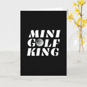 Minigolf Koning Minigolfer Kampioen Winnaar Kaart (Gele Bloem)