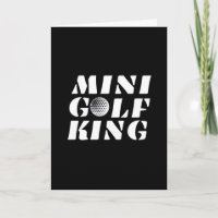 Minigolf Koning Minigolfer Kampioen Winnaar