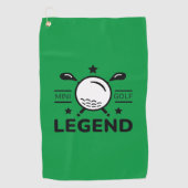 Minigolf Legende Golfhanddoek (Voorkant)