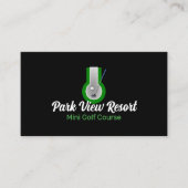 Minigolf Logo, Minigolfbaan Adverteren Visitekaartje (Voorkant)