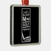 Minigolf Mini Golfing Mini Golfer Mini Golf Golfer Metalen Ornament (Rechts)