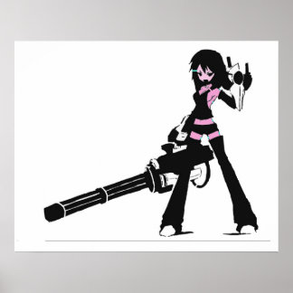 Minigun-glas! Poster