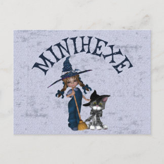 Minihexe Briefkaart