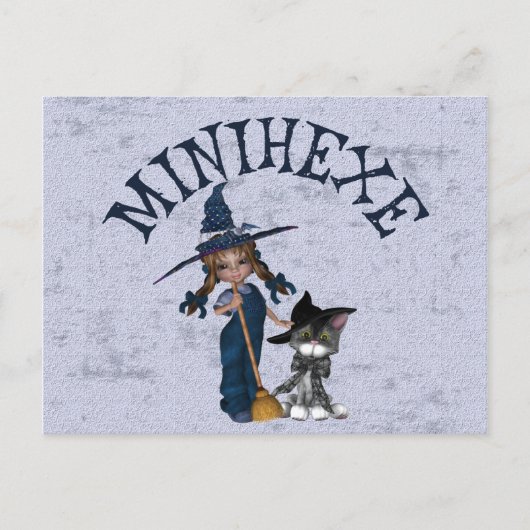 Minihexe Briefkaart (Voorkant)