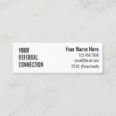 Minikaart "Alleen goede virussen" Mini Visitekaartje (Achterkant)