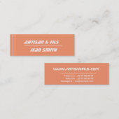 minikaart mini visitekaartje (Voorkant / Achterkant)