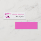  minikaarten voor telefoongesprekken contactkaartje (Voorkant / Achterkant)