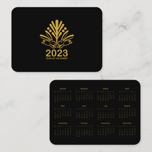 minikalender 2023 visitekaartje (Voorkant / Achterkant)