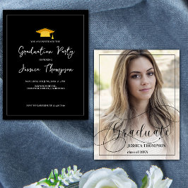 Miniklasse van 2025 Uitnodiging voor Foto Afstuder Informatiekaartje