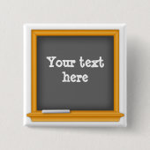  minikrijtbord vierkante button 5,1 cm (Voorkant)