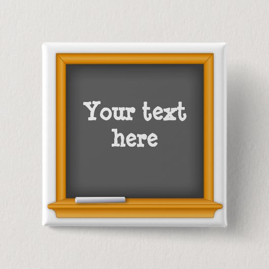  minikrijtbord vierkante button 5,1 cm (Voorkant)