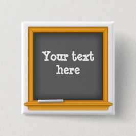 minikrijtbord vierkante button 5,1 cm