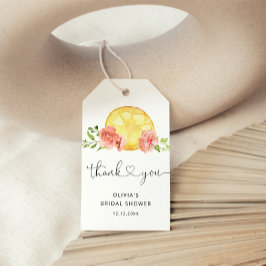 Minima Lemon Vrijgezellenfeest Dank u Favor Tags Cadeaulabel