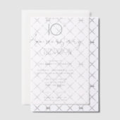 Minimaal 10e bruiloft Jubileum Vellum Uitnodigingen (Offset (Uitnodiging))