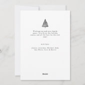 Minimaal 12 Fotocollage Elegant Kerstmis Feestdagenkaart (Achterkant)