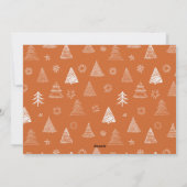 Minimaal 1 foto Navy Rust Dusky Christmas Spirit Feestdagenkaart (Achterkant)