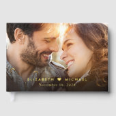 Minimaal 2 foto bruiloft gastenboek (Voorkant)