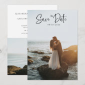 Minimaal 2 foto Sla de datum uitnodiging Kaart op (Voorkant / Achterkant)