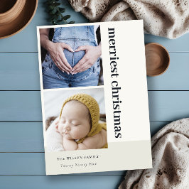 Minimaal 2 foto zwart, meest feestelijke kerst feestdagenkaart