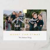 Minimaal 2 foto's voor prettig kerstfeest met Real Folie Feestdagenkaart (Voorkant)