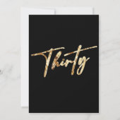 Minimaal 30e Verjaardagspartij Douane Digitaal Kaart (Achterkant)