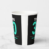 Minimaal 30ste verjaardagsfeestje papieren bekers (Rechts)