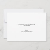 Minimaal 3 foto met hart nieuwe baby bedankkaart (Achterkant)