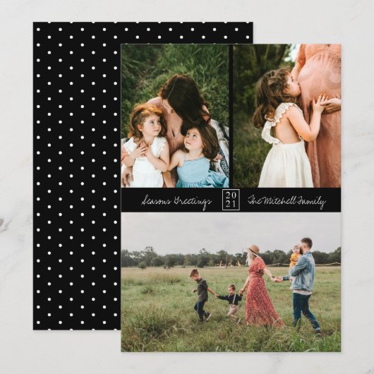 Minimaal 3 foto zwart aankondiging (Voorkant / Achterkant)