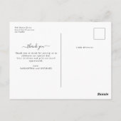 Minimaal 4 foto collage Baby shower Dank u Briefkaart (Achterkant)