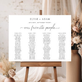 Minimaal 4 Poster voor tafelbanketbakken