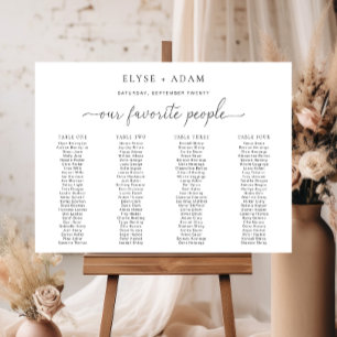 Minimaal 4 Poster voor tafelbanketbakken