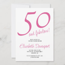 Minimaal 50 en Fabulous Roze Verjaardag