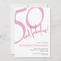 Minimaal 50 en Fabulous Roze Verjaardag