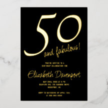 Minimaal 50 en Fabulous Zwart en Goud