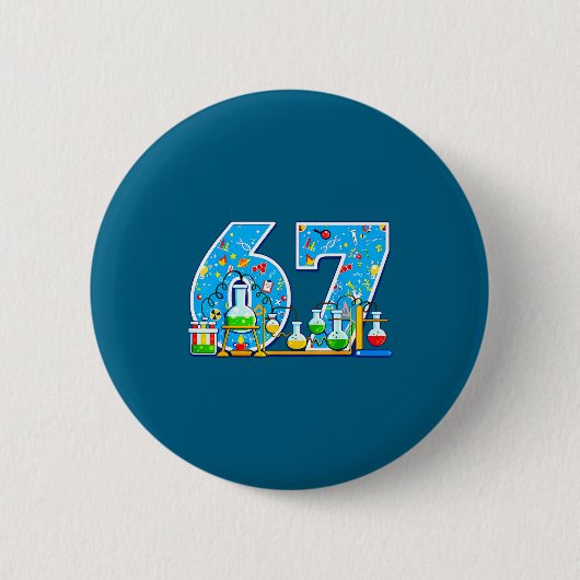 Minimaal 67 Medisch Laboratorium Wetenschapper Voo Ronde Button 5,7 Cm (Voorkant)