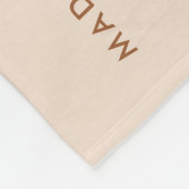 Minimaal 6 koppel foto collage neutraal fleece deken (Hoek)