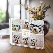 Minimaal 6 pic Collage - Gold en White Grid Fotoblokken