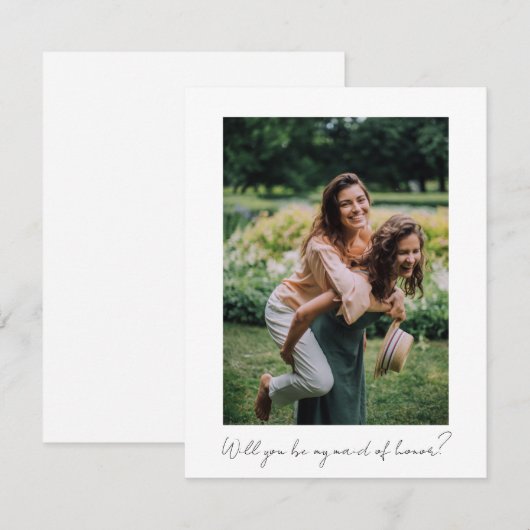 Minimaal aangepast als mijn dienstmeisje van het e notitiekaartje (Voorkant / Achterkant)