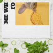 Minimaal aangepast mij als ik voedsel zie toevoege theedoek (Gevouwen)