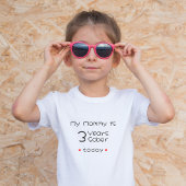 Minimaal aangepaste jaar Mijn mama is 3 jaar nucht Kinder Shirts