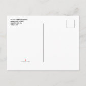 Minimaal aangepaste Neutral Business logo Uitnodiging Briefkaart (Achterkant)